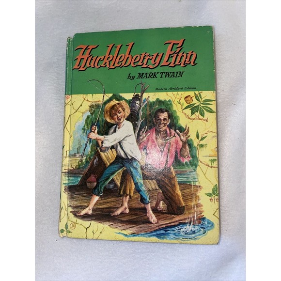 Other - Vintage 1955 Huckleberry Finn Book Mark Twain Whitman CLASSIC Hardcover Book USA